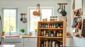 DIY: Spice Rack with Recyclable Materials